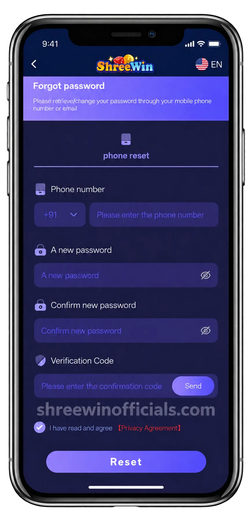 Register 6 Shree Win Forgot Password